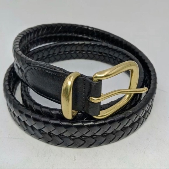 Coach Accessories Vintage Coach 5922 Mens Belt 36 Black Braided